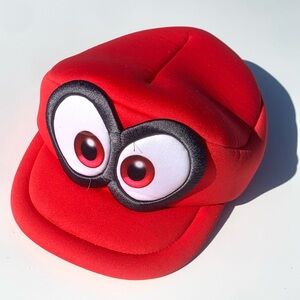 Super Mario Odyssey Red Cap Hat with Character Eyes